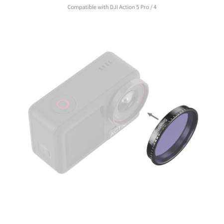 SmallRig 5837 - filtr redukujący zanieczyszczenie światłem do DJI Osmo Action 5 Pro / 4